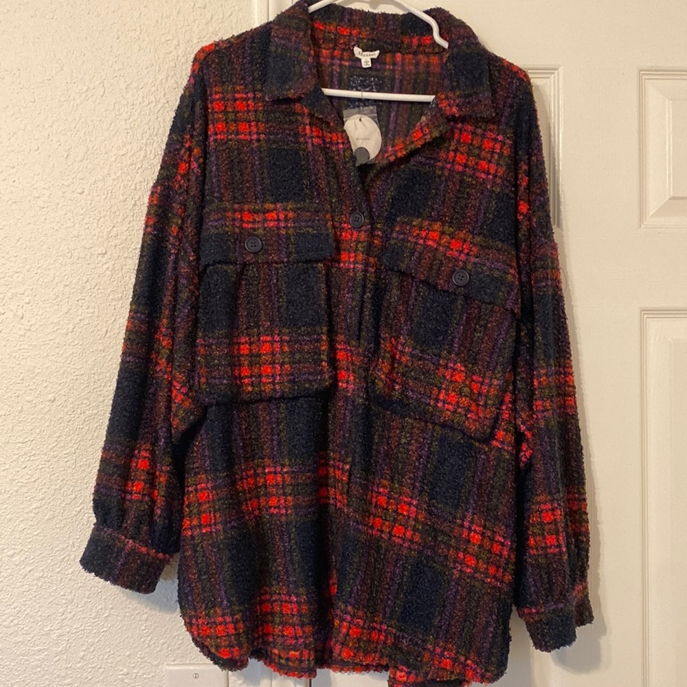 VICI Fuzzy Shacket L